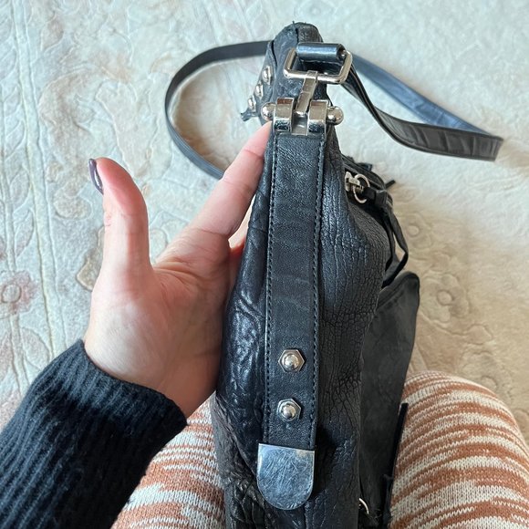 Treesje Black Crossbody Black Leather Bag - Picture 8 of 16